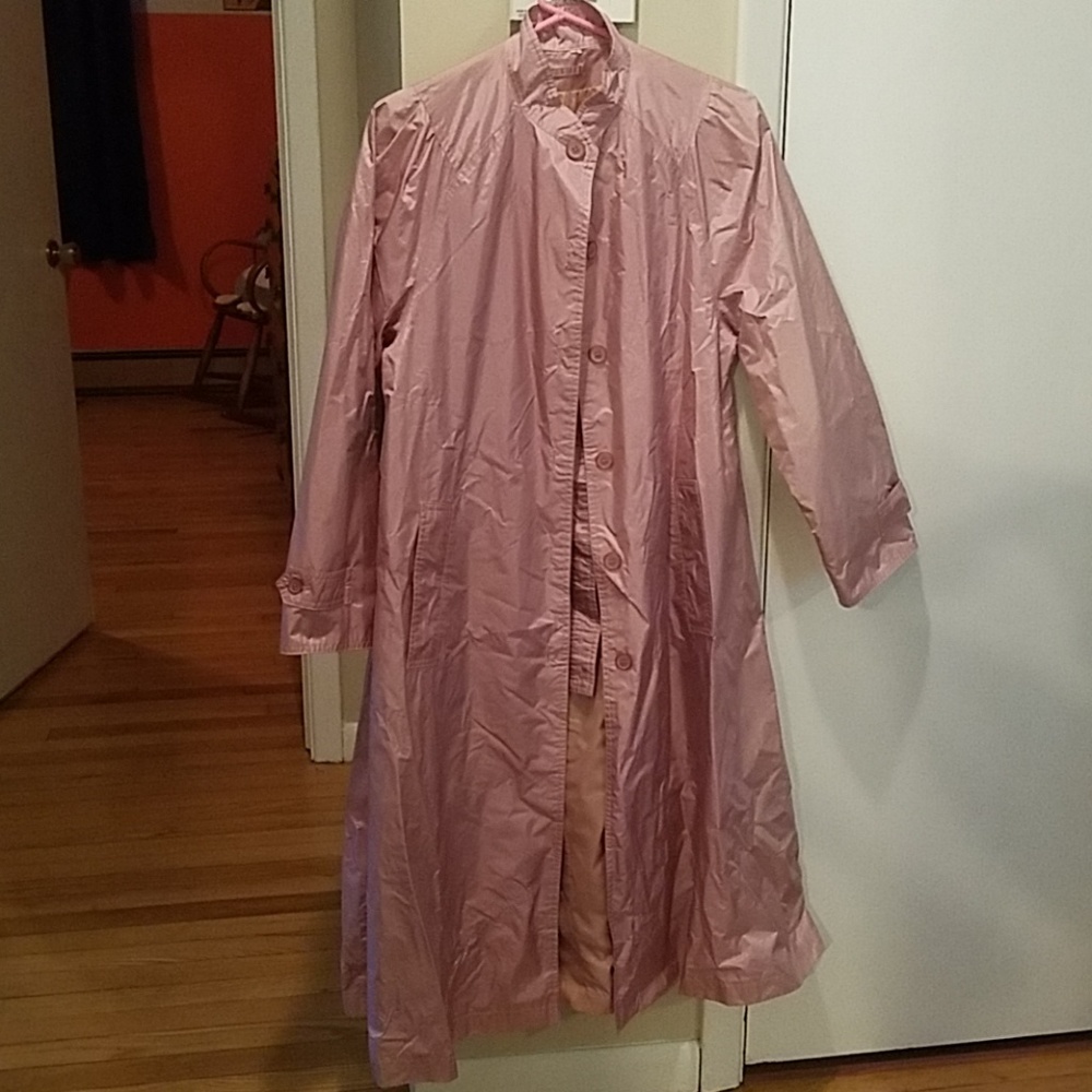Vintage Dusty Rose Rain Coat